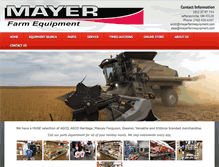 Tablet Screenshot of mayerfarmequipment.com